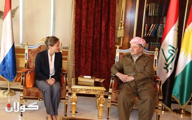 بارزانی گله‌یی له‌ كۆمەڵگەی نێودەوڵەتی ده‌كات