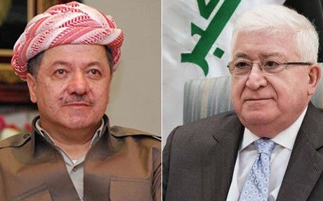  فوئاد مەعسوم پیرۆزبایی لە بارزانی دەکات 