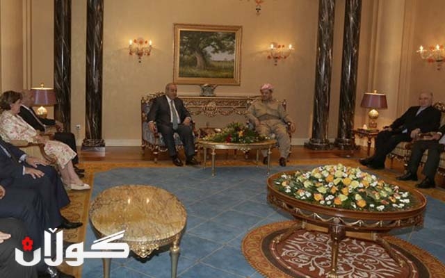 سەرۆكی هەرێمی كوردستان پێشوازی لە شاندێكی لیستی ئەلعراقیە دەكات