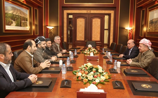سەرۆكی هەرێمی كوردستان لەگەڵ ئەمیر و مەكتەبی سیاسیی كۆمەڵی ئیسلامی كۆبۆوە