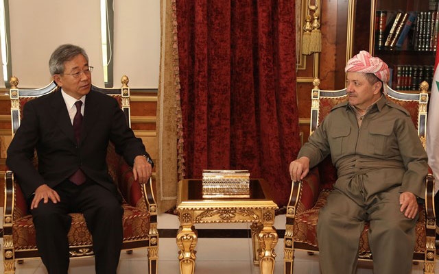 سەرۆكی هەرێمی كوردستان پێشوازی لە باڵیۆزی كۆریای باشوور لە عێراق دەكات