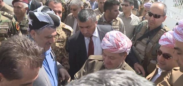مەسعود بارزانی سەرۆکی هەرێمی کوردستان گەیشتە کەرکووک