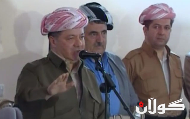 سەرۆک بارزانی : ئامادەم وەک پێشمەرگە چەک ھەڵبگرم