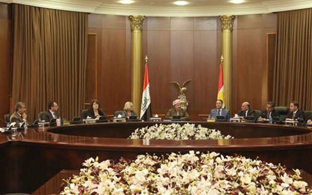 سەرۆكی هەرێمی كوردستان پێشوازی لە ئەندامانی كۆنفرانسی ساڵانەی پەیمانگای ڕۆژهەڵاتی ناوەڕاست لە واشینگتۆن دەكات