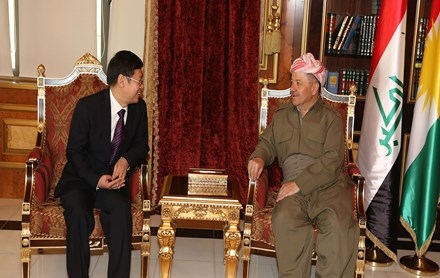 سەرۆکی هەرێمی کوردستان پێشوازی لە باڵیۆزی ژاپۆن لە عێراق کرد