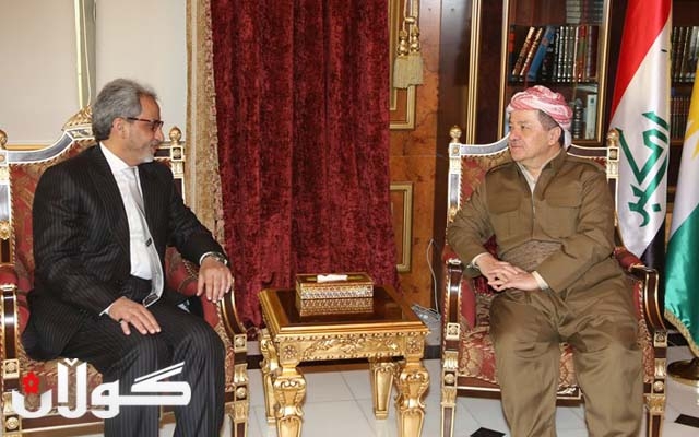 سەرۆکی هەرێمی کوردستان پێشوازی لە باڵیۆزی نوێی کوەیت لە عێراق کرد
