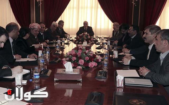  سەرۆكی هەرێمی كوردستان لەگەڵ شاندێكی هاوبەشی ئەنجوومەنی نیشتیمانی كوردی سووریا و پەیەدە كۆبوویەوە 