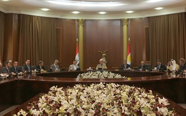 سەرۆكی هەرێمی كوردستان لەگەڵ كونسوڵ و نوێنەری وڵاتان لە هەولێر كۆبۆیەوە