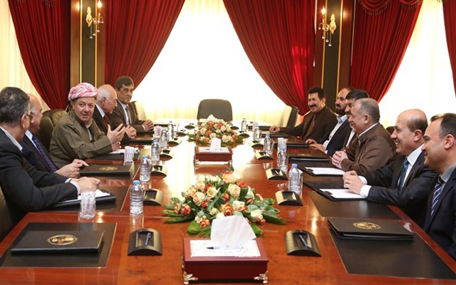 سەرۆكی هەرێمی كوردستان لەگەڵ پێنج حزبی کوردستانی كۆبۆوە 