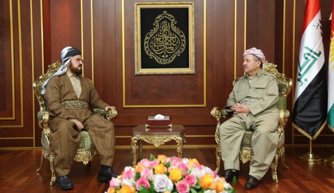 سەرۆكی هەرێمی كوردستان پێشوازی لە ئەمینداری گشتیی یەكێتی جیهانی زانایانی موسڵمان دەكات 