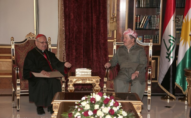 سەرۆكی هەرێمی كوردستان پێشوازی لە پاتریاكی كلدانی لە عێراق و جیهان و شاندێكی پیاوانی ئایینی مەسیحیی كوردستان و عێراق دەكات