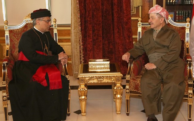 سەرۆكی هەرێمی كوردستان پێشوازی لە شاندی سەرۆكی كەنیسەی ڕۆژهەڵاتی ئاشووری لە جیهان دەكات