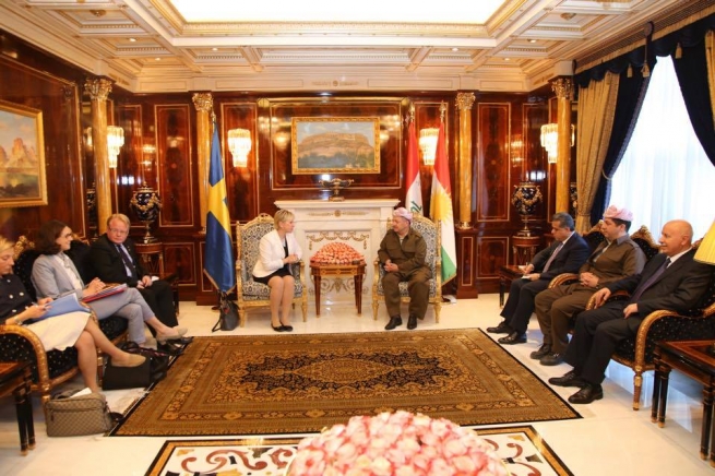 سەرۆکی هەرێمی کوردستان  لەگەڵ وەزیرانی دەرەوەو بەرگری سوید کۆبووەوە 
