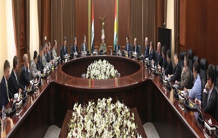 سەرۆك بارزانی لەگەڵ كونسوڵ و نوێنەری وڵاتانی هاوپەیمان لە شەڕی دژی داعش كۆبۆیەوە