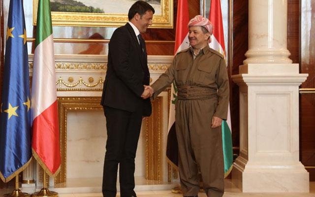 سەرۆكی هەرێمی كوردستان لەگەڵ سەرۆك وەزیرانی ئیتالیا كۆبۆیەوە