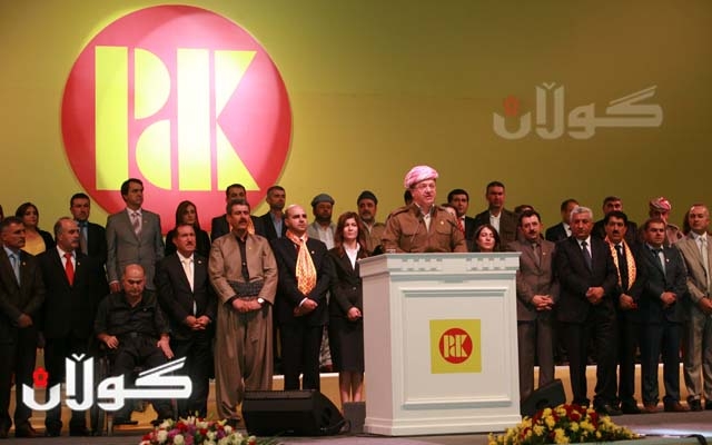  ده‌قی وتاری سه‌رۆك بارزانی له‌ ئاهه‌نگی جه‌ماوه‌ریی راگه‌یاندنی به‌رنامه‌ی لیستی 110ی پارتی دیموكراتی كوردستان له‌ هه‌ولێر