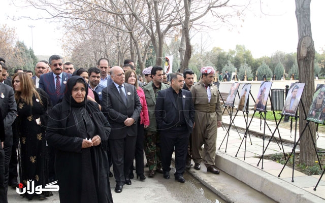 پێشانگایەکی فۆتۆگرافی شەهیدانی شەڕی داعش لە هەولێر کرایەوە 