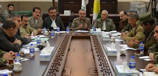 وەزیری پێشمەرگە و فەرماندەی میحوەرەكانی هێزەكانی پێشمەرگە كۆبوونەوە