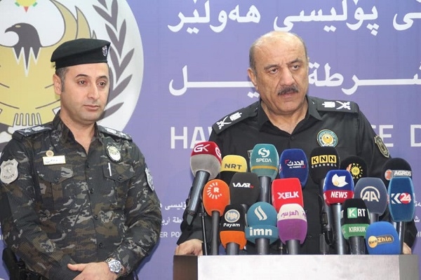 پۆلیسی هەولێر دەستگیركردنی كۆمەڵێك تاوانبار و داخستی ژمارەیەك كۆگای دەرمانی ڕاگەیاند