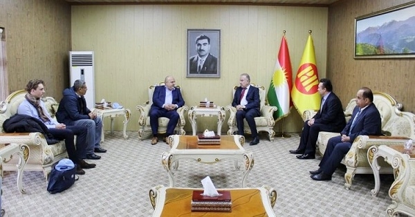 پاولۆ براگانا سەردانی مەکتەبی پەیوەندییەکانی دەرەوەی پارتیی کرد