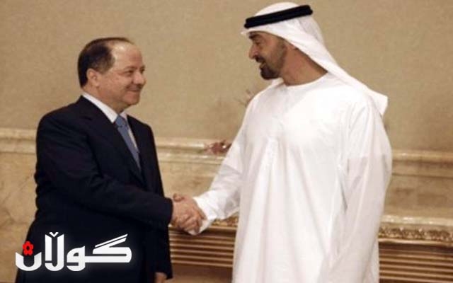  لە ئەبوزەبی، سەرۆك بارزانی لەلایەن شێخ محمد بن زاید ئال نهیان پێشوازی كرا 