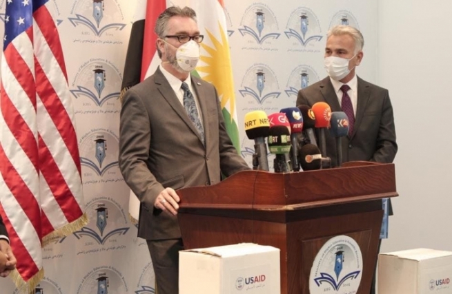 USAID پێداویستییەکانی سنووردارکردنی کۆرۆنا بۆ زانکۆکانی هەرێمی کوردستان دابین دەکات