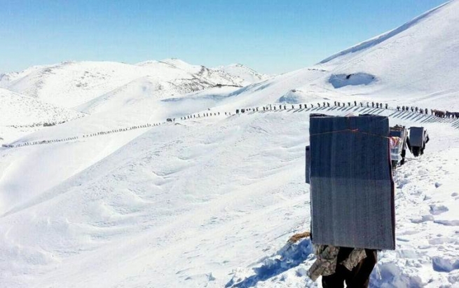 پێنج کۆڵبەری رۆژهەڵاتی کوردستان کەوتنە ژێر رنووی بەفر