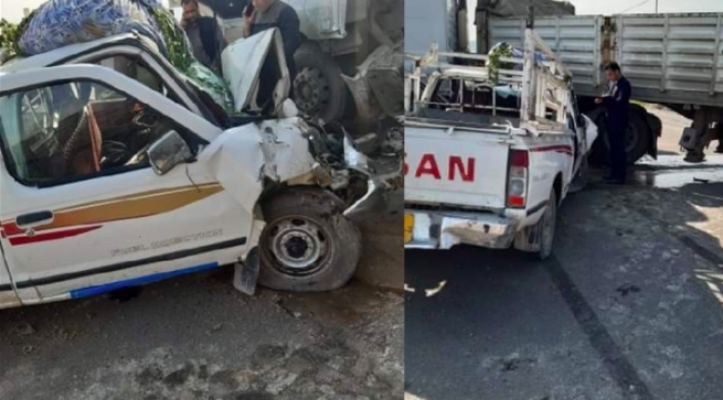 لە راپەڕین بەهۆی رووداوێکی هاتوچۆ دوو کەس گیانیان لەدەست دا