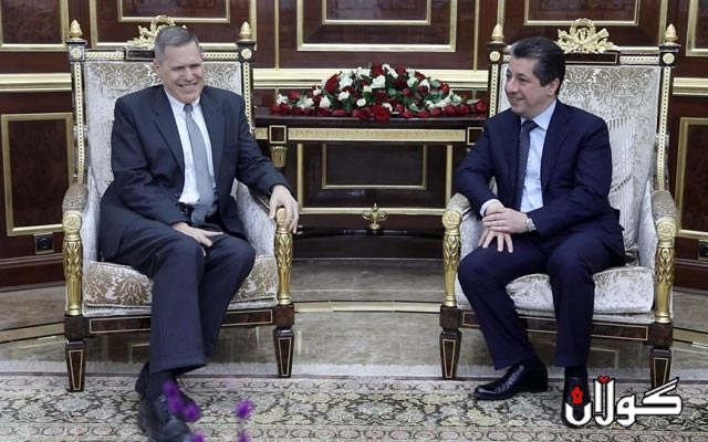  مەسرور بارزانی و ئاندرۆ پیک پەرەپێدانی پەیوەندییەکان تاوتوێ دەکەن 