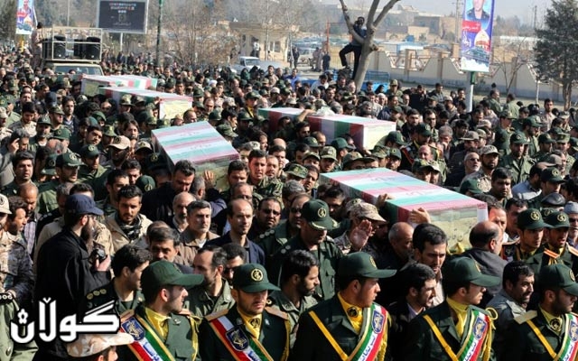 دوو ئه‌ندامی سوپای پاسدارانی ئێران له‌ سنووری ئێران و توركیا كوژران و پاسدارێكی دیكه‌ش بریندار بووه‌.