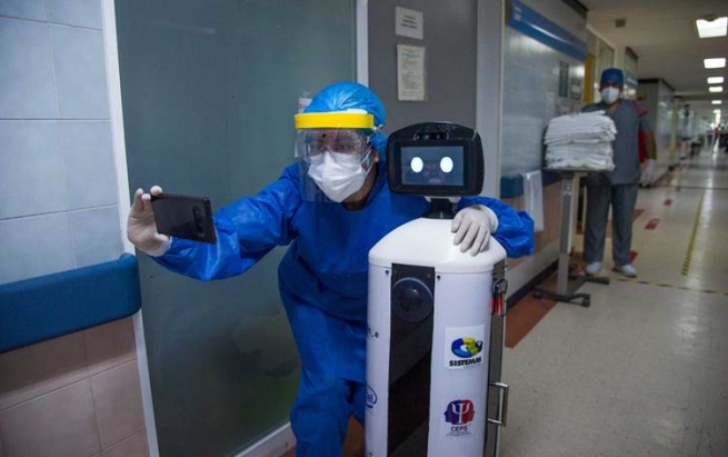 رۆبۆتێک بۆ دڵنەوایی تووشبووانی کۆرۆنا بەکاردەهێندرێت