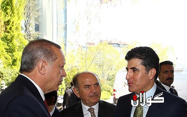  نێچیرڤان بارزانی و ئەردۆغان لە ئیستەنبوڵ کۆبوونەوە 
