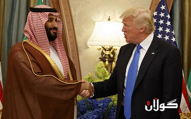  ترەمپ گرێبەستی فرۆشتنی 8 ملیار دۆلار چەکوچۆڵی بە سعوودیە پەسەند کرد 