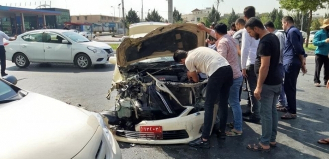 بەهۆی ڕووداوێکی هاتوچۆوە لە هەولێر نۆ کەس بریندار بوون