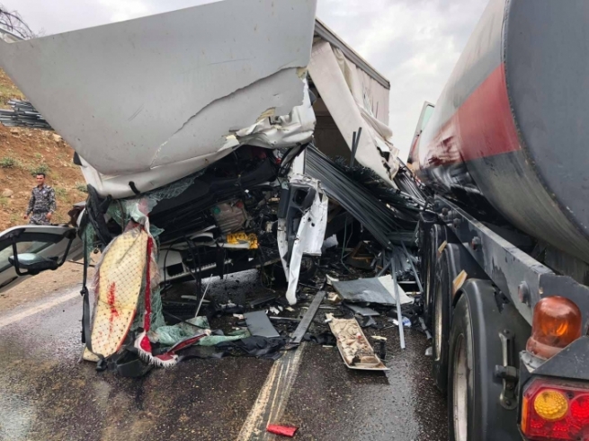 كۆیە.. دوو ئۆتۆمبێلی بارهەڵگر پێکیاندا دا