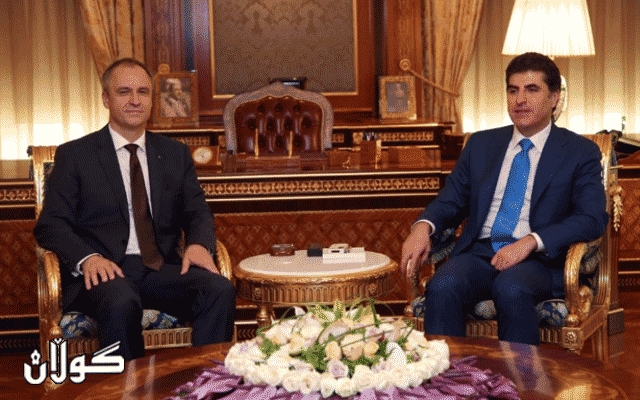  نێچیرڤان بارزانی پەیوەندییەکانی هەولێر و پراگ لەگەل کونسولی چیک تاوتوێ دەکات 