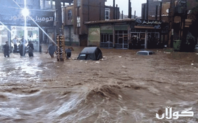  لە سەقز و بۆکان لافاو روویدا 