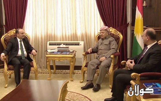  سەرۆك بارزانی پێشوازی لە عوسمان بایدەمیر دەكات 