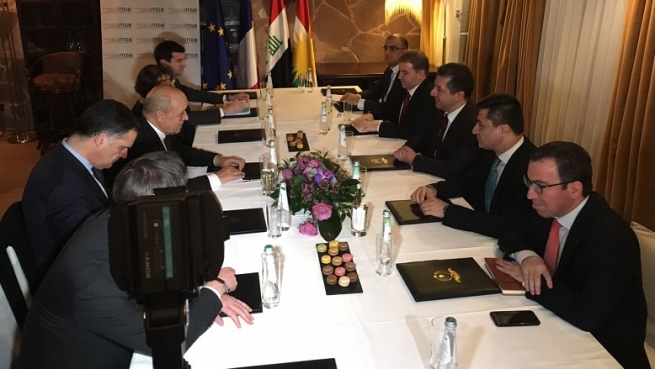 مەسرور بارزانی و وەزیری دەرەوەی فەرەنسا کۆبوونەوە