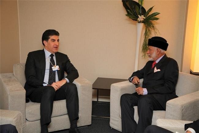 سه‌رۆكى هه‌رێمى كوردستان له‌گه‌ڵ وه‌زیرى ده‌ره‌وه‌ى عومان كۆبووه‌وه‌