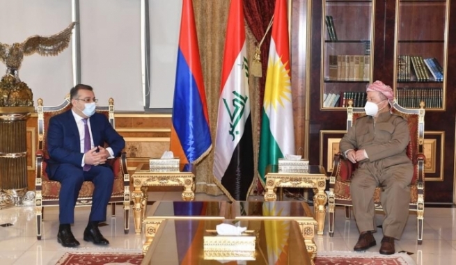 سەرۆك بارزانی پێشوازی لە جێگری وەزیری دەرەوەی ئەرمینیا دەكات