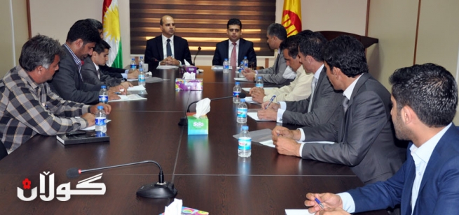 بەرپرسی ڕێکخراوە جەماوەرییەکانی پارتی دیموکراتی کوردستان لەگەڵ گەنجانی ڕۆژئاوای کوردستان کۆبۆوە 