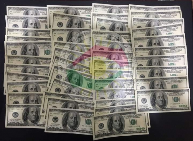  لە حاجی ئۆمەران کەسێک بە دۆلاری ساختەوە دەستگیر کرا 