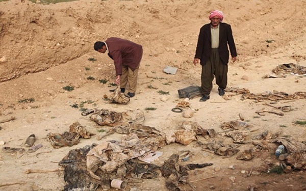 تا ئێستا ١٠ گۆڕی بەكۆمەڵ لە شنگال ھەڵدراونەتەوە
