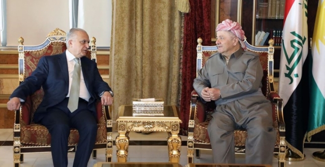 سەرۆك بارزانی پێشوازی لە وەزیری دەرەوەی عێراق دەكات