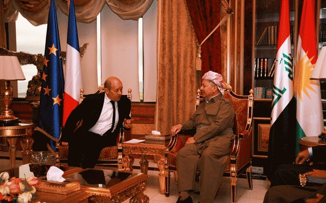سەرۆك بارزانی و وەزیری بەرگریی فەرەنسا کۆدەبنەوە 