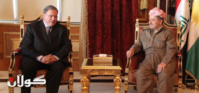 سه‌رۆكی هه‌رێمی كوردستان پێشوازی له‌ كونسوڵی گشتیی نوێی فه‌ره‌نسا له‌ هه‌رێمی كوردستان ده‌كات