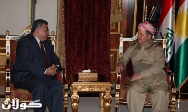 سەرۆكی هه‌رێمی كوردستان پێشوازی لە كونسوڵی گشتی دەسەڵاتی فەلەستینی لە هەرێمی كوردستان دەكات