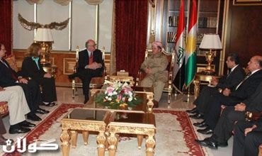 سەرۆكی هەرێمی كوردستان پێشوازی لە شاندێكی سیناتی ویلایەتی كالیفۆرنیا دەكات