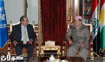 سه‌رۆكی هه‌رێمی كوردستان پێشوازی له‌ نوێنه‌ری تایبه‌تی سكرتێری گشتی نه‌ته‌وه‌ یه‌كگرتووه‌كان له‌ عیراق ده‌كات